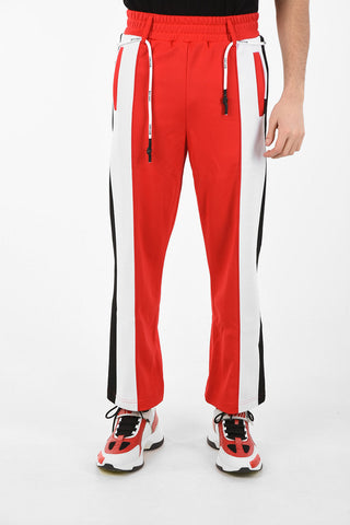 Fabric HUGE SIDEBAND TRACK Joggers with Belt Loops