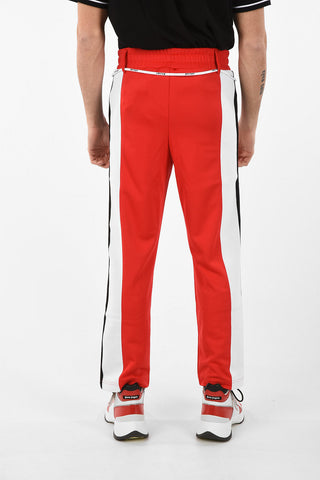 Fabric HUGE SIDEBAND TRACK Joggers with Belt Loops
