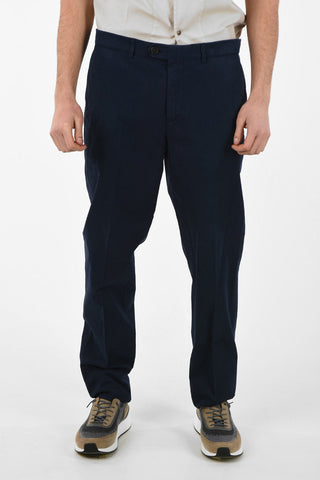 Stretch Cotton TRADITIONAL FIT Pants with Belt Loops