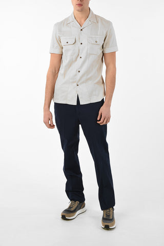 Stretch Cotton TRADITIONAL FIT Pants with Belt Loops