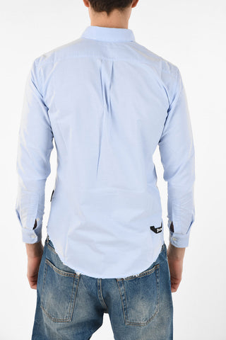 Distressed Button-Down PXP RIPPED OXFORD Shirt