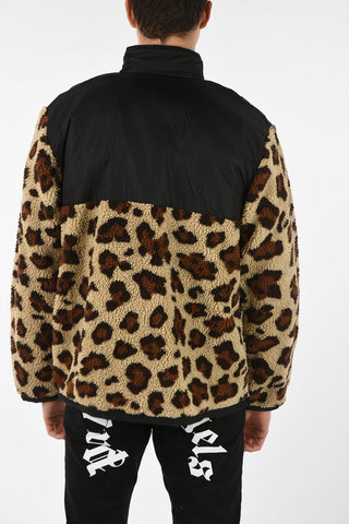 Faux Fur ANIMALIER Jacket with Zip Closure
