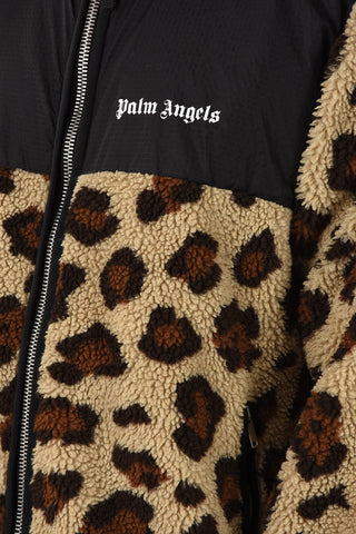 Faux Fur ANIMALIER Jacket with Zip Closure