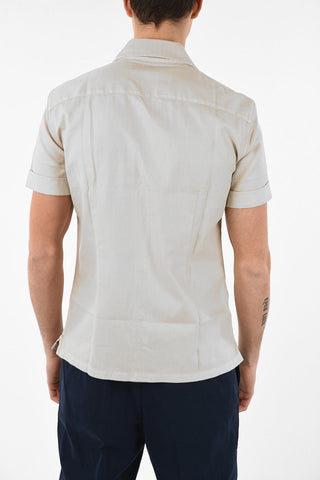 Short Sleeve LEISURE FIT Shirt with Snap Buttons