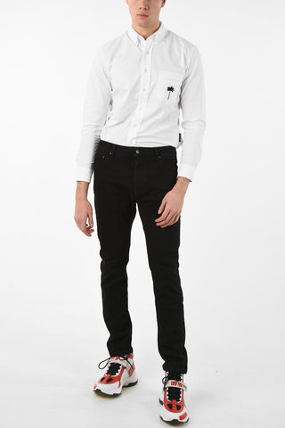 Printed 5 Pocket Slim Fit Jeans 17 cm
