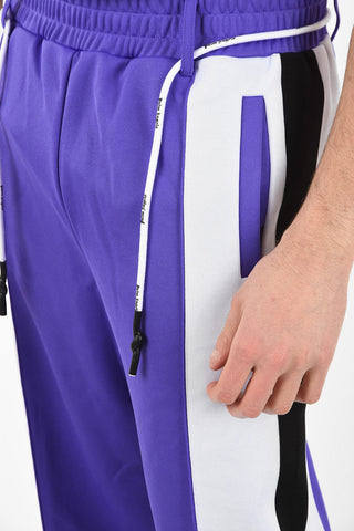 Fabric SIDEBAND TRACK Joggers with Belt Loops