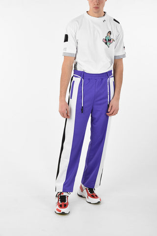 Fabric SIDEBAND TRACK Joggers with Belt Loops