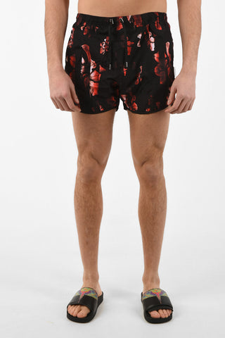 Printed SLIDING ANEMONE Swim Shorts