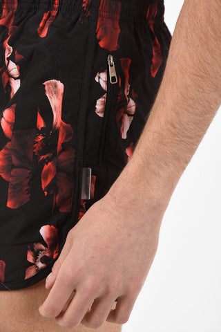 Printed SLIDING ANEMONE Swim Shorts