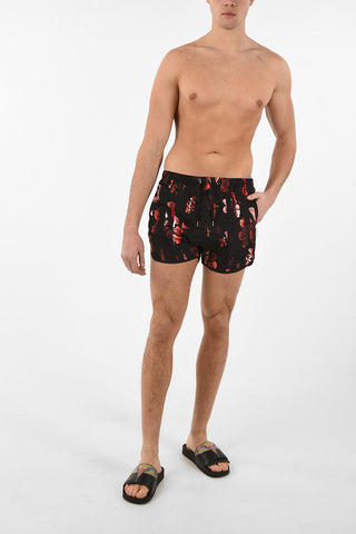 Printed SLIDING ANEMONE Swim Shorts