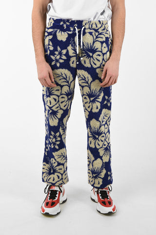 Floral Printed HAWAIIAN Joggers with Drawstring Closure
