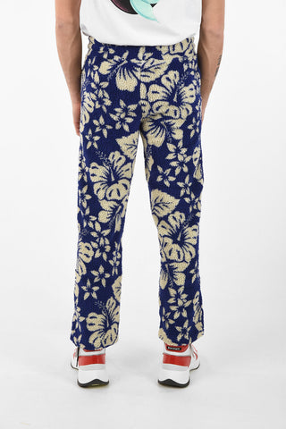 Floral Printed HAWAIIAN Joggers with Drawstring Closure