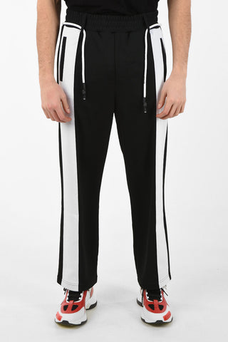 Fabric HUGE SIDEBAND TRACK Joggers with Belt Loops