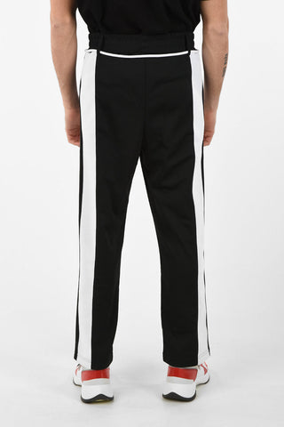 Fabric HUGE SIDEBAND TRACK Joggers with Belt Loops