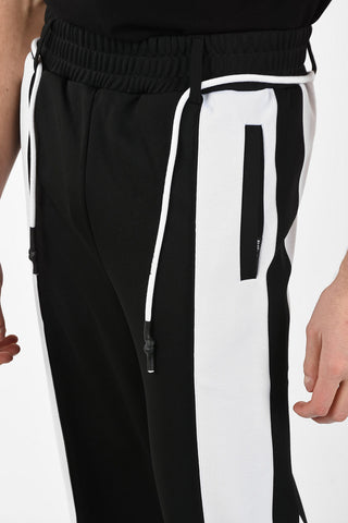 Fabric HUGE SIDEBAND TRACK Joggers with Belt Loops