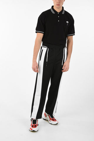 Fabric HUGE SIDEBAND TRACK Joggers with Belt Loops