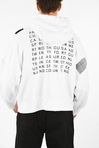 Cotton Embroidered MERMAID Double Layered Hoodie with Print