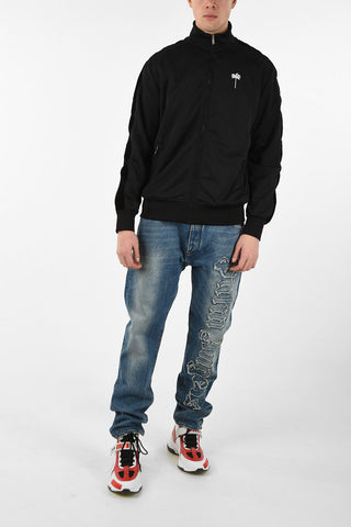 Zipped PXP TRACK Sweatshirt with Embroidered Detail