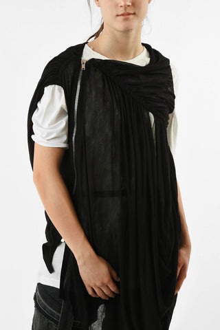 LILIES Sleeveless Asymmetrical Jacket