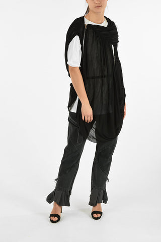 LILIES Sleeveless Asymmetrical Jacket