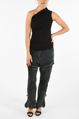 T-Shirt Monospalla in Cotone 