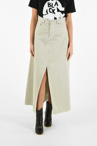 MM6 Hight Waist Midi Skirt with Belt Loops
