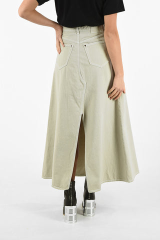 MM6 Hight Waist Midi Skirt with Belt Loops
