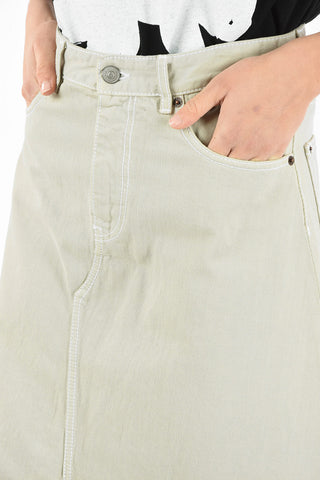 MM6 Hight Waist Midi Skirt with Belt Loops
