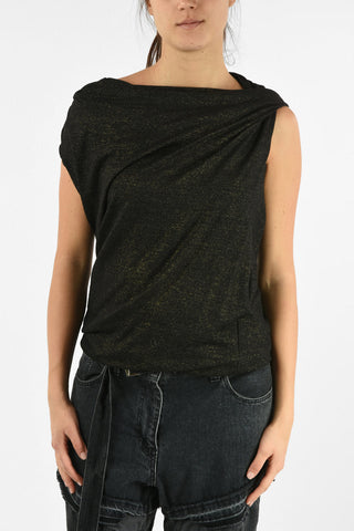 JUNYA WATANABE Wool Sleeveless Top with Off Shoulder 