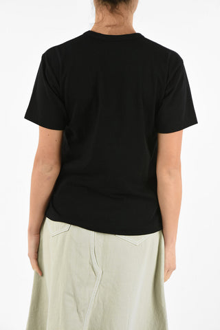 BLACK Printed Crew-Neck T-shirt