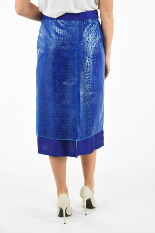 Croco Printed SULA Vinyl Skirt