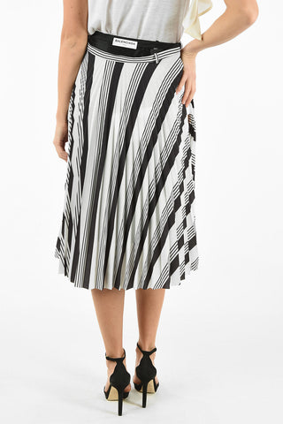 Optical Printed Pleated Skirt