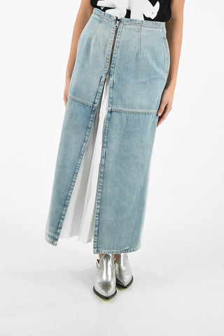 MM6 Denim Ankle Length Skirt