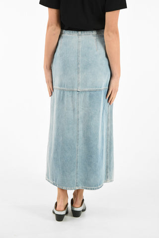 MM6 Denim Ankle Length Skirt