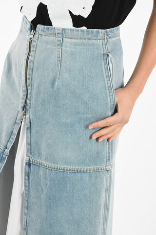 MM6 Denim Ankle Length Skirt