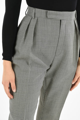 Pantaloni Pied de Poulé a Doppia Pince
