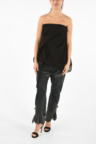 Tulle Asymmetrical Sleeveless TWIST Top