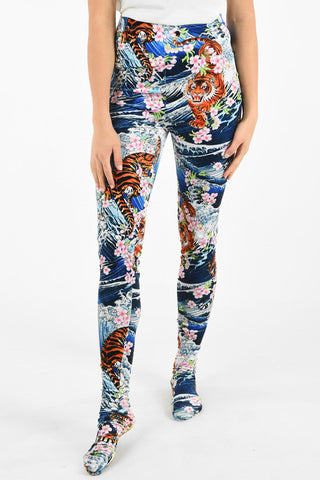 Oriental Printed Leggings