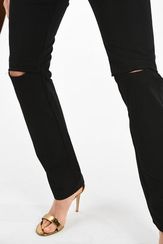 Tapered jeans with visible Seams