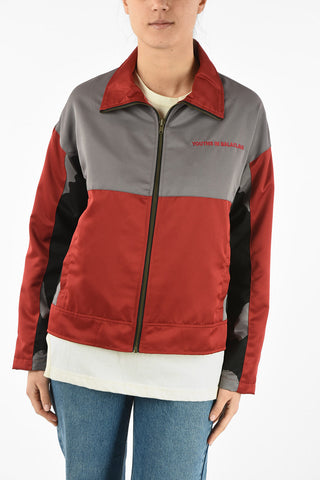 INK BLOT TRACK  jacket with Zip Closure 