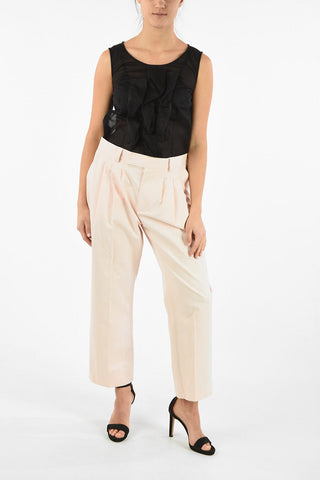 Double Pleated QUARTZ Pants with Belt Loops