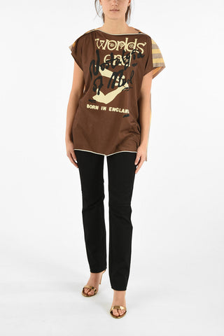 WORLDS END T-shirt SQUARE Destrutturata