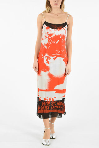 MM1 SPAGHETTI STRAP SILK MAXI DRESS