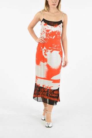 MM1 SPAGHETTI STRAP SILK MAXI DRESS