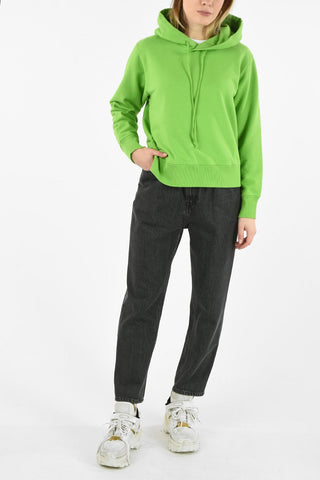 MM6 CROPPED HOODY WITH STICKY