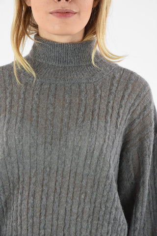 turtle neck cable knit Sweater