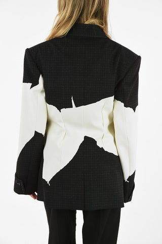 MM0 CENTER SPILIT DOUBLE BREASTED BLAZER
