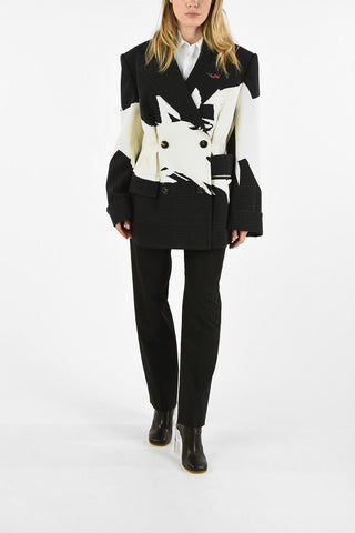 MM0 CENTER SPILIT DOUBLE BREASTED BLAZER