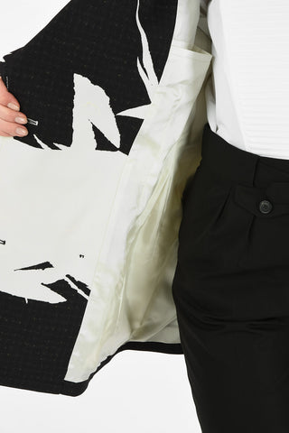MM0 CENTER SPILIT DOUBLE BREASTED BLAZER