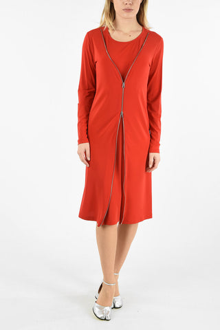 MM6 FULL ZIP A-LINE DRESS